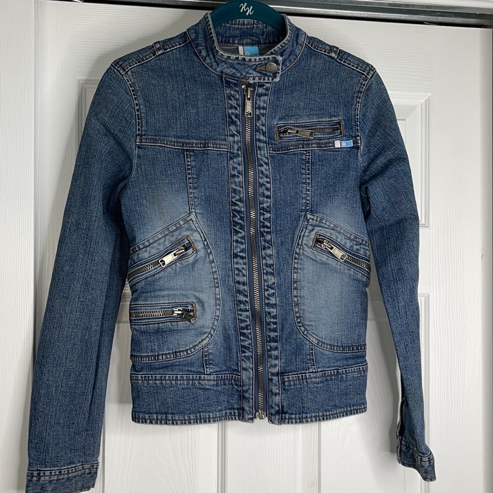 Vintage Y2K Split denim jacket